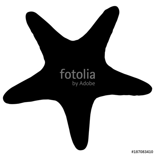 500x500 Star Fish Silhouette Vector Graphics Stock Image And Royalty Free