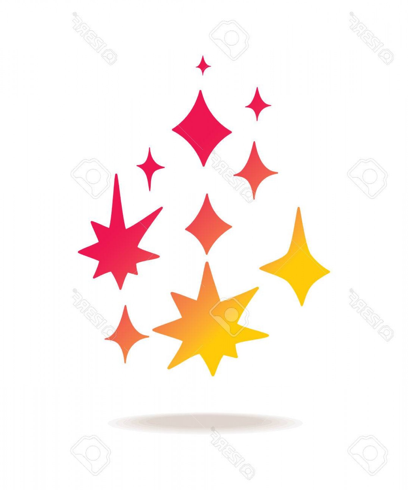1299x1560 Photostock Vector Star Shape Sparkle Stars Symbol On White