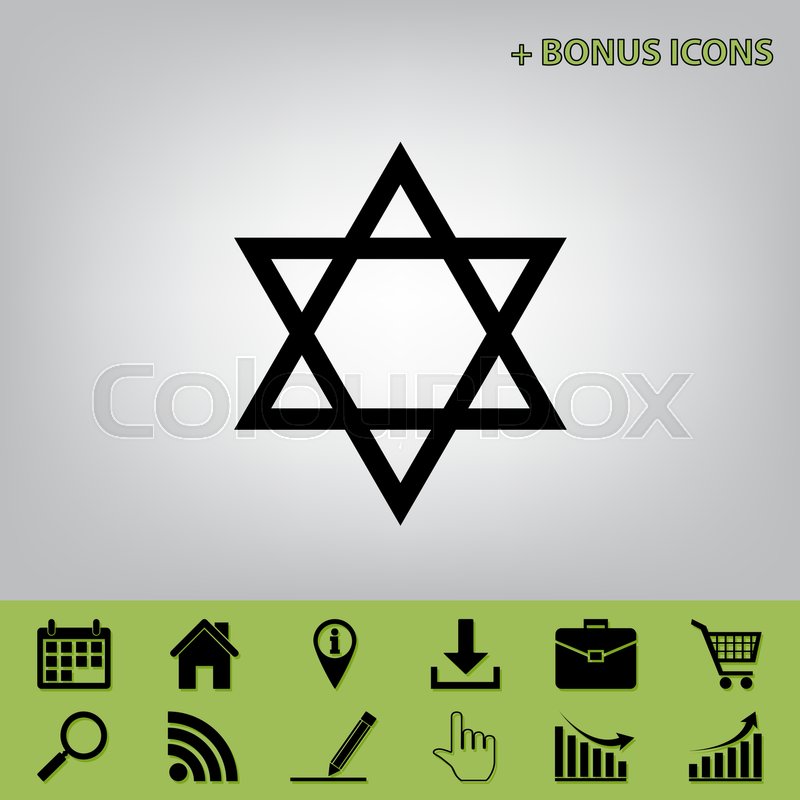 800x800 Shield Magen David Star Symbol Of Stock Vector Colourbox