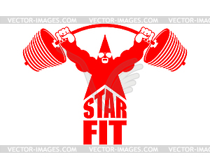 300x231 Star Fit Sign For Gym Strong Star Symbol For Gym