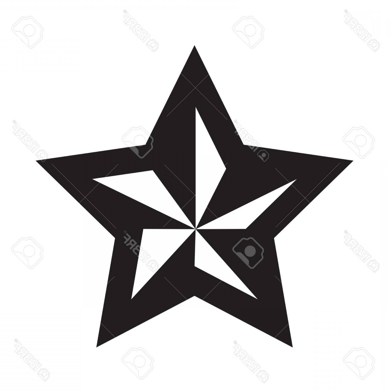 1560x1560 Black And White Star Vector Soidergi