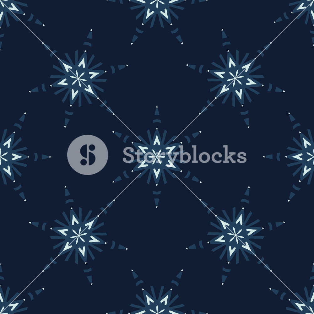 1000x1000 Glowing Stars Texture Seamless Vector Pattern Drawn Starry Magic