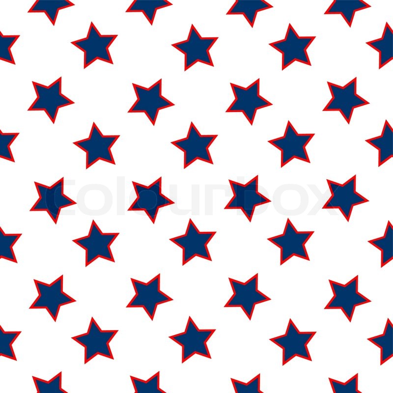 800x800 American Stars Flag Pattern, Abstract Stock Vector Colourbox