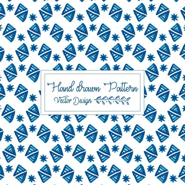 640x640 Blue Hand Drawn Watercolor Texture Background With Triangle