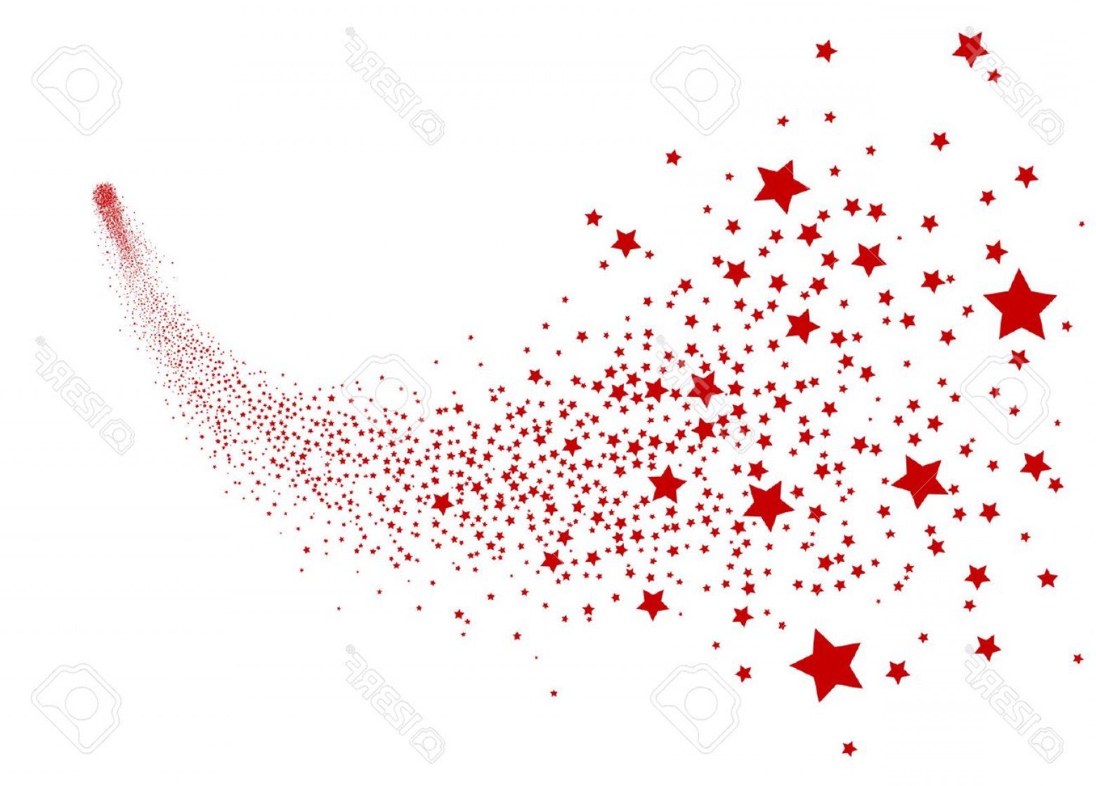 1560x1119 Photoabstract Falling Star Vector Red Shooting Star With Elegant