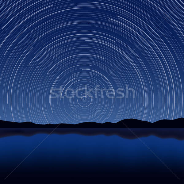600x600 Star Trail Vector Illustration Liu Yin