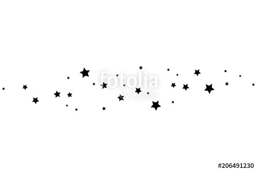 500x334 Black Shooting Star With Elegant Star Trail On White Background
