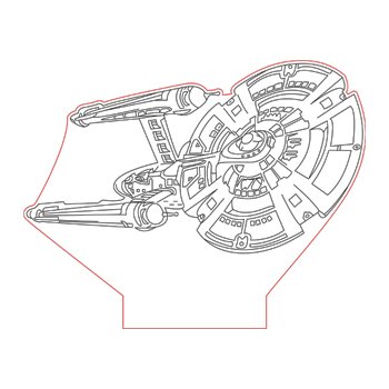 Star Trek Ship Illusion Lamp Plan Vector Op For Cnc 350x350 Star Trek Ship Illusion Lamp Plan Vector Op For Cnc