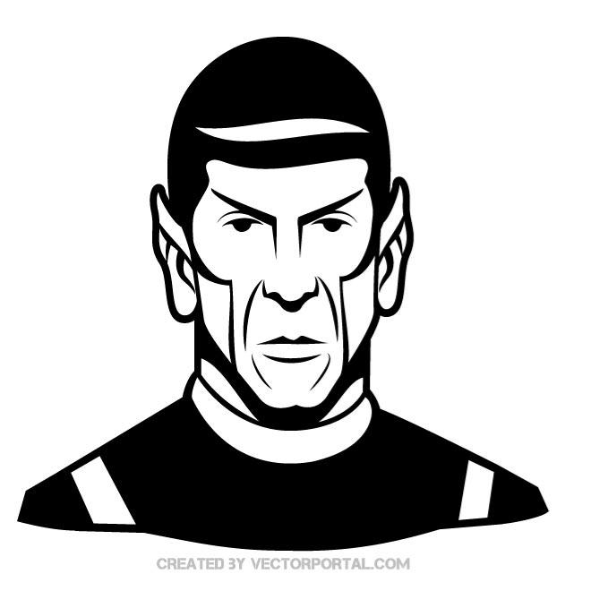 Mister Spock Vector Portrait 660x660 Mister Spock Vector Portrait