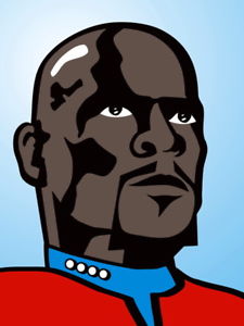 225x300 Star Trek Benjamin Sisko Vector Art Wall Print Poster Uk Ebay