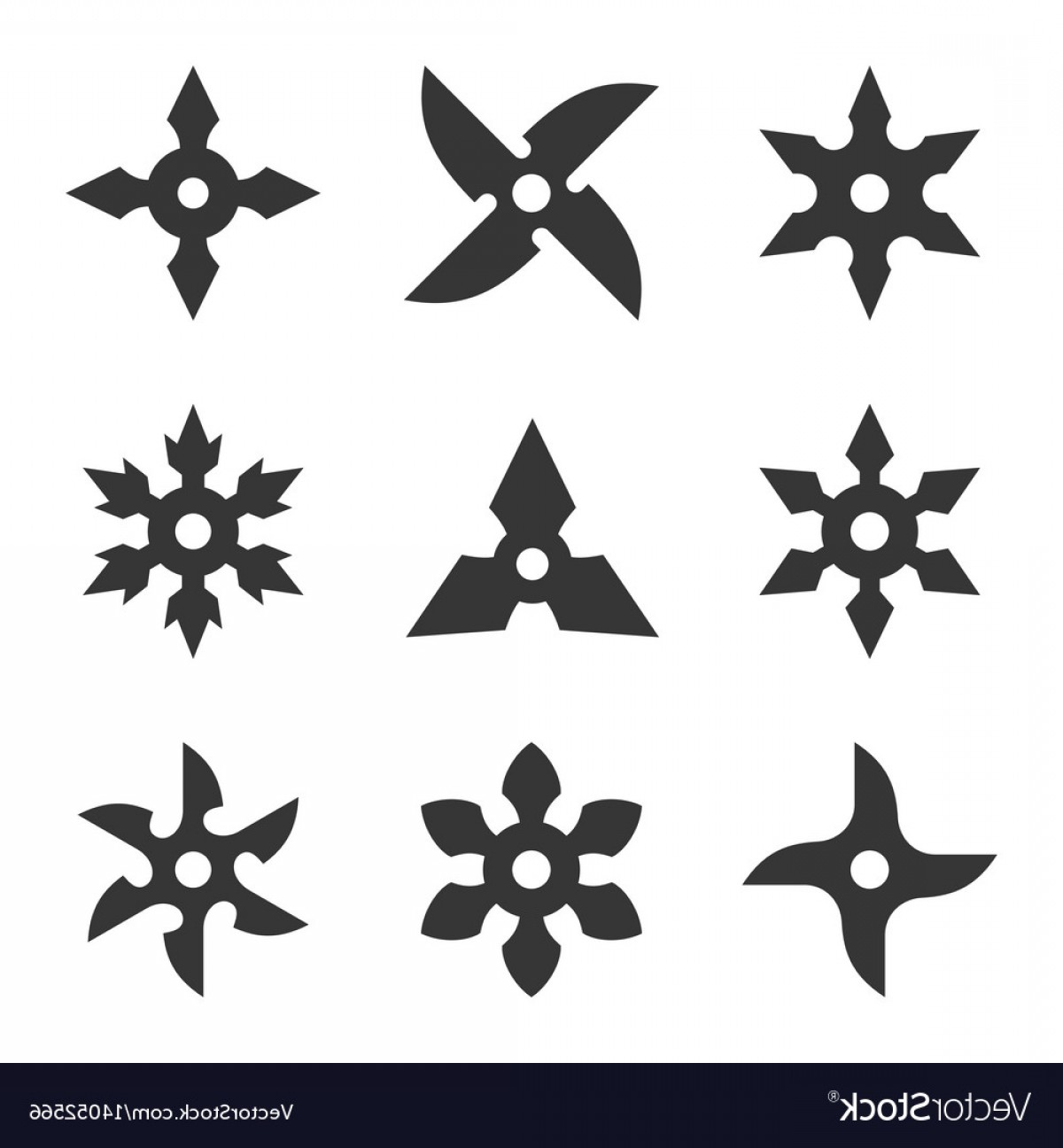 1200x1296 Ninja Star Vector Art Handandbeak