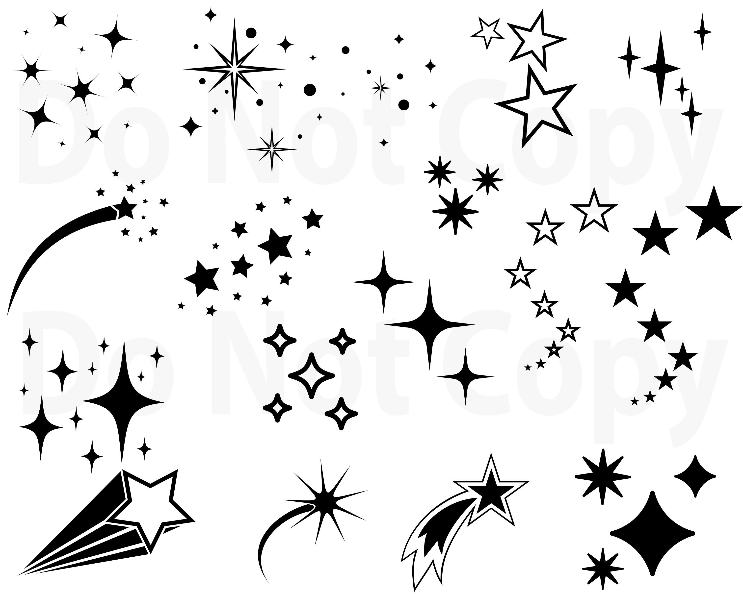 3000x2400 Stars Bundle Star Vector Shooting Stars For Etsy