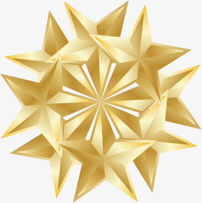 650x651 Golden Pentagonal Star Vector Free Graphics Uihere