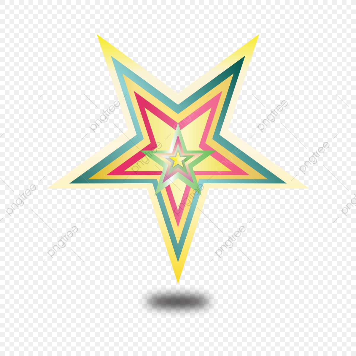 1200x1200 Colorful Star Vector, Star, Moon Stars, Night Sky Star Png