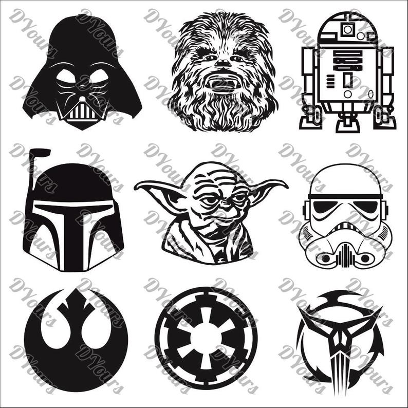 Star Wars Characters Vector at Vectorified.com | Collection of Star ...