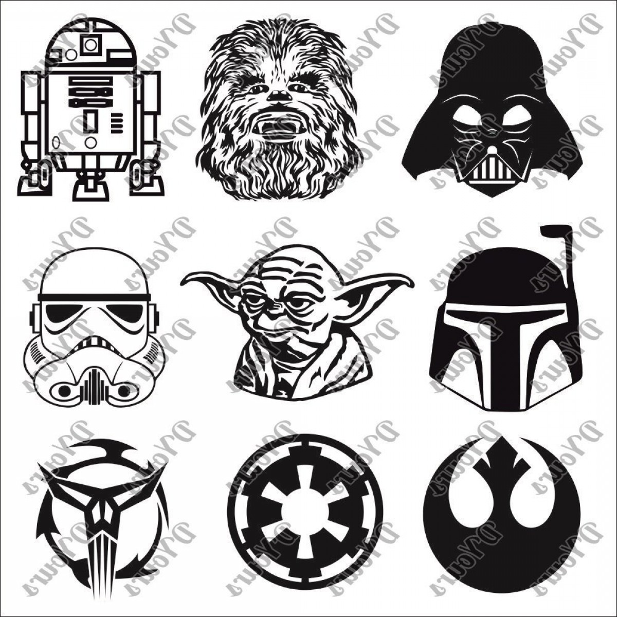 Star Wars Characters Vector Models Soidergi 1200x1200 Star Wars Characters Vector Models Soidergi