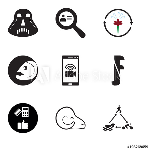 500x500 Set Of Simple Editable Icons Such As Swim Bike Run, Rams