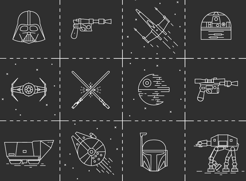 Free Star Wars Vector Icons 786x579 Free Star Wars Vector Icons