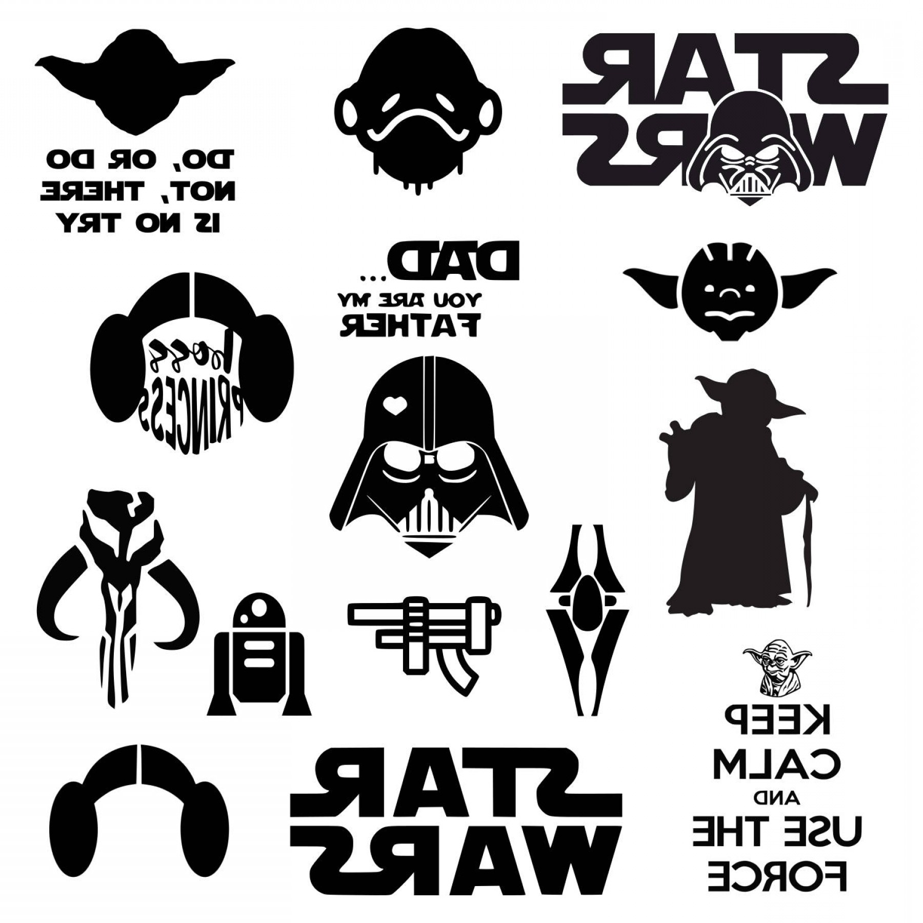 Download Star Wars Silhouette Vector at Vectorified.com ...