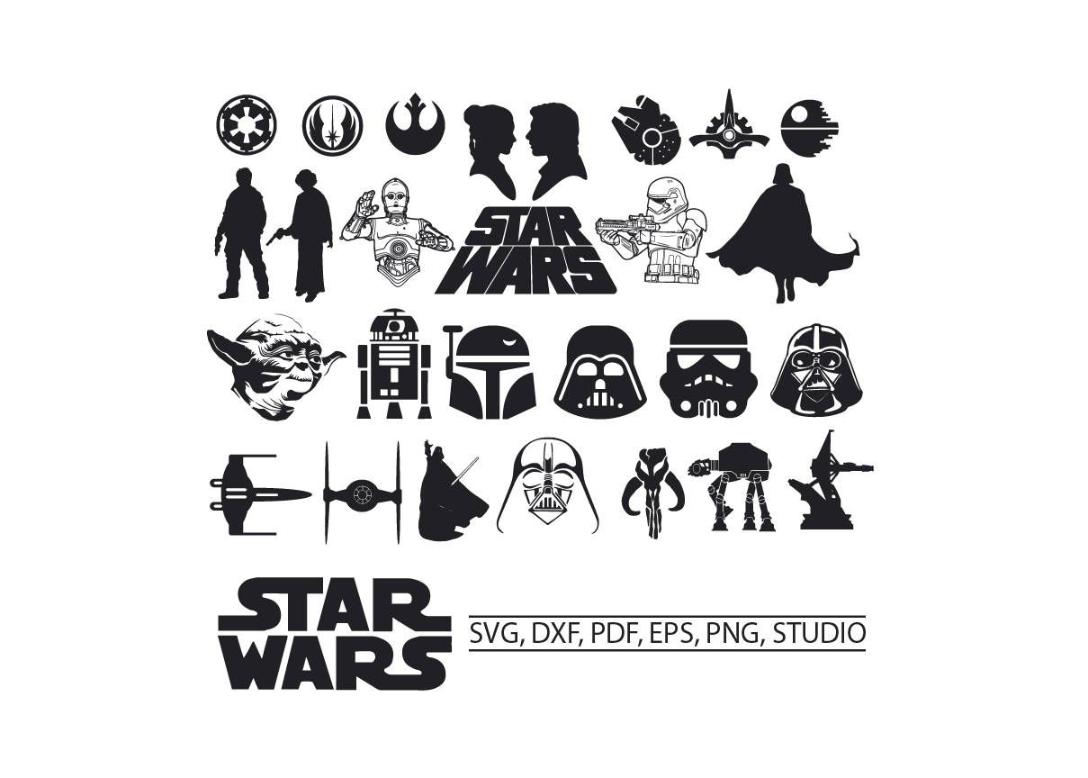 Star Wars Star Wars Clipart Star Wars For Silhouette Cameo 1209x864 Star Wars Star Wars Clipart Star Wars For Silhouette Cameo