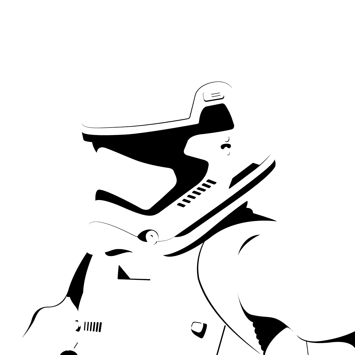Vector Stormtrooper From Star Wars The Force Awakens 1191x1191 Vector Stormtrooper From Star Wars The Force Awakens