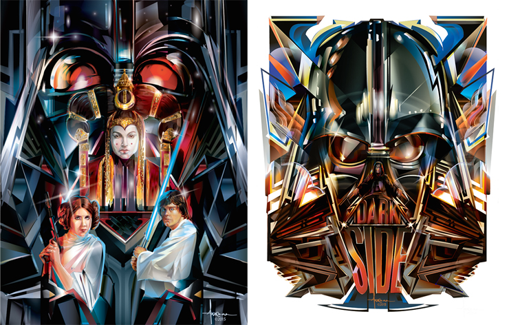 740x472 Star Wars Themed Print Vector Art