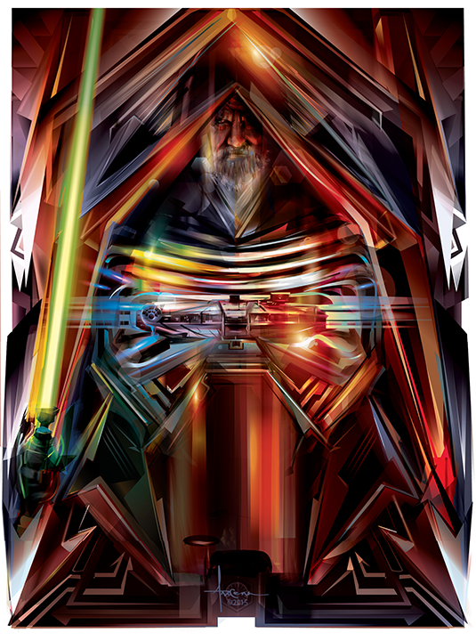 535x720 Artist Uses Vectors For Impressive 'star Wars' Illustrations