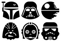 200x150 Star Wars Vector Icon Set