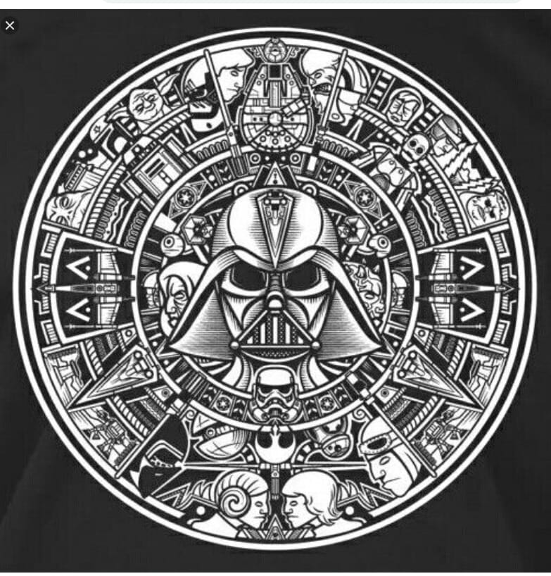 783x818 Star Wars Aztec Calendar Dxf Free Download