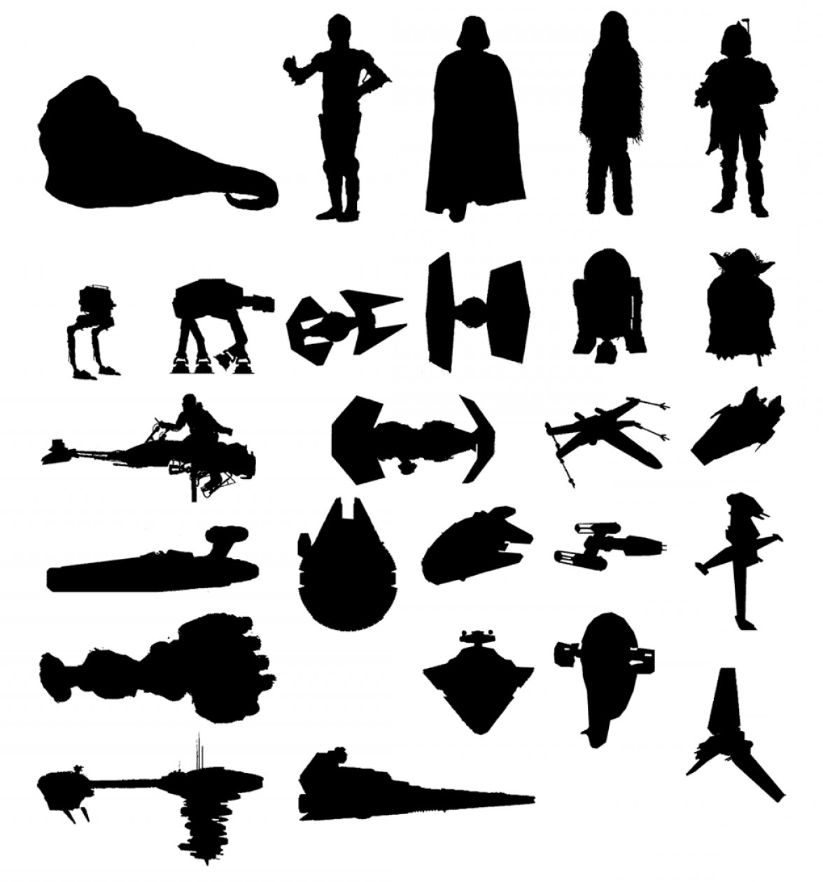 1176x1261 Star Wars Fighter Vector Studiogrfx