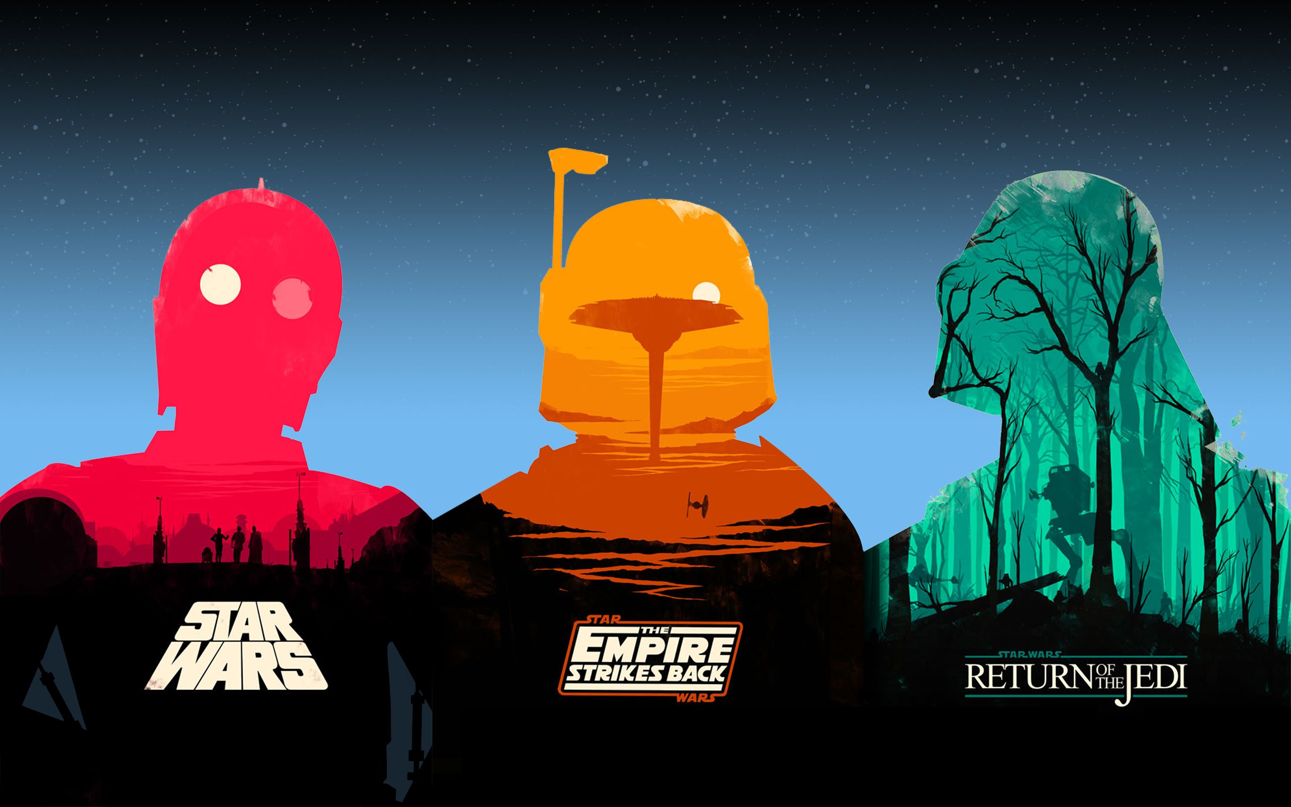2560x1600 I've Compiled Olly Moss' Star Wars Posters Into One Epic Wallpaper
