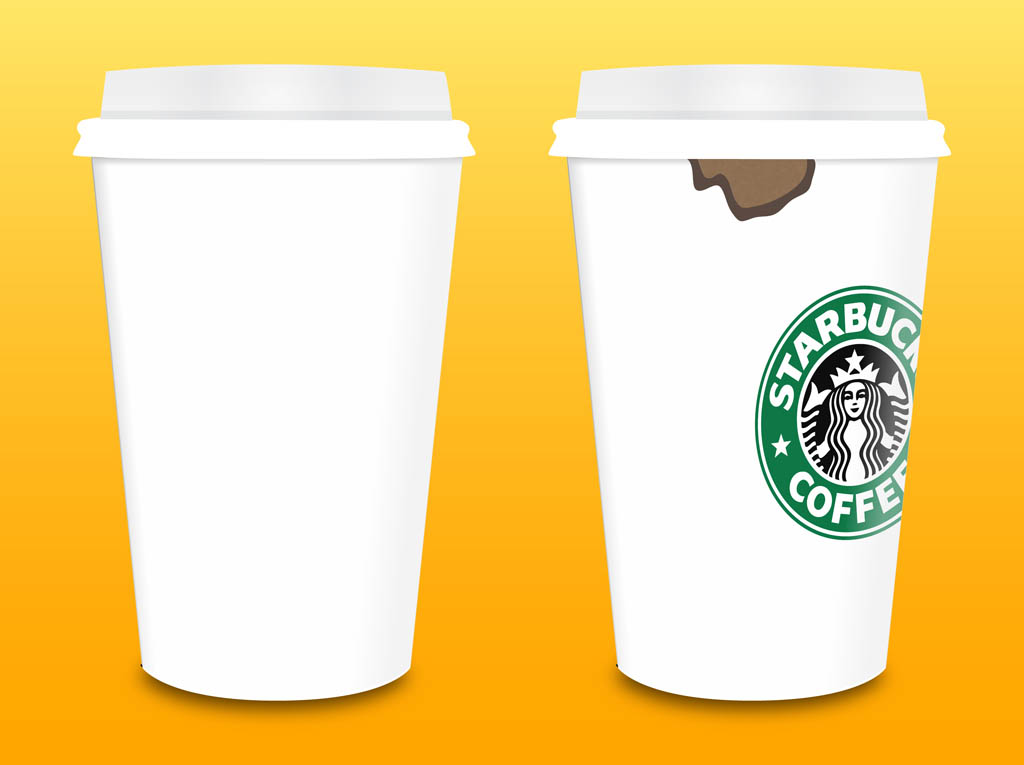 1024x765 Starbucks Coffee Cups Vector Vector Art Graphics