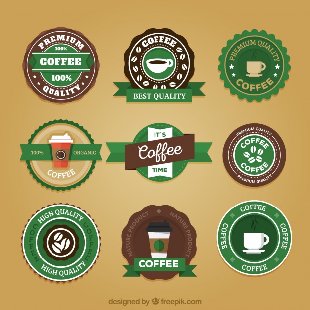 626x626 Retro Starbucks Stickers Set Vector Free Download