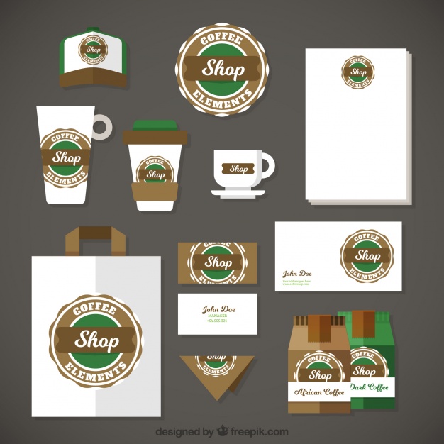 626x626 Starbucks Stationery Set Vector Free Download