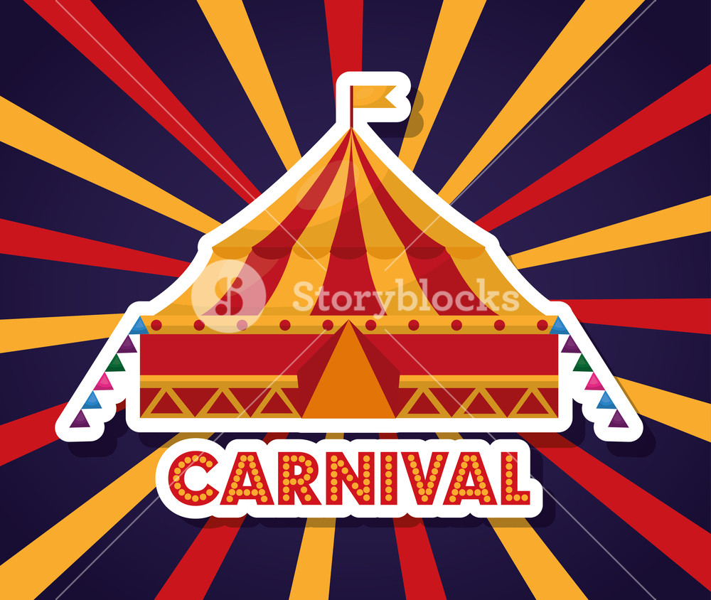 Carnival Tent Fair Festival In Starburst Background Vector 1000x844 Carnival Tent Fair Festival In Starburst Background Vector