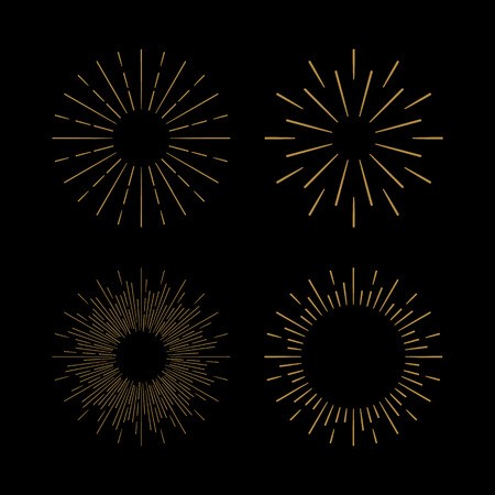 450x450 Retro Sun Burst Shapes Vintage Starburst Logo, Labels, Badges