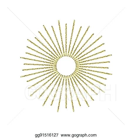 450x470 Star Burst Graphics Sunburst Gold Glitter Effect Isolated On White