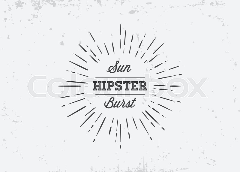 800x573 Sunburst On Starburst Element For Logo Stock Vector Colourbox