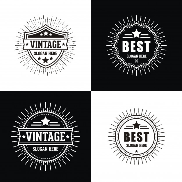626x626 Vintage Retro Sunburst Logo Vector Premium Download