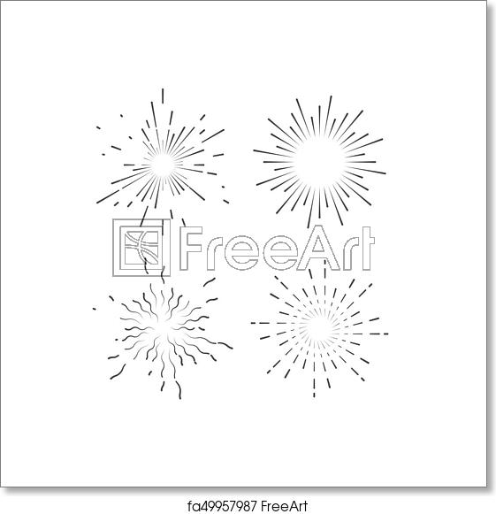 Free Art Print Of Starburst Or Sunburst Collection Outline 561x581 Free Art Print Of Starburst Or Sunburst Collection Outline