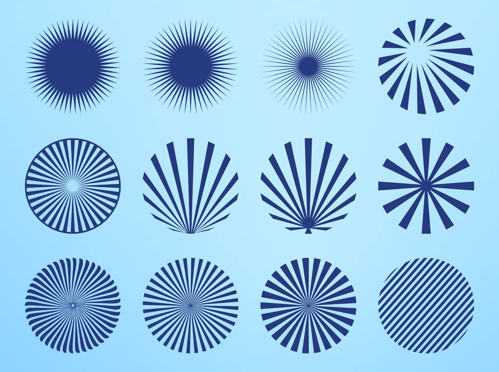 Radial Starburst Patterns Vector Art Graphics 1024x765 Radial Starburst Patterns Vector Art Graphics