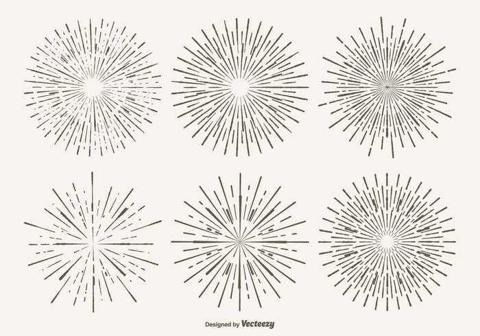 700x490 Vintage Starburst Shape Set Free Vectors Ui Download