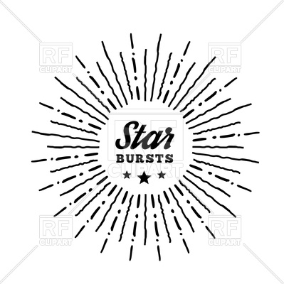 Hipster Style Vintage Starburst Vector Image Of Design Elements 399x400 Hipster Style Vintage Starburst Vector Image Of Design Elements
