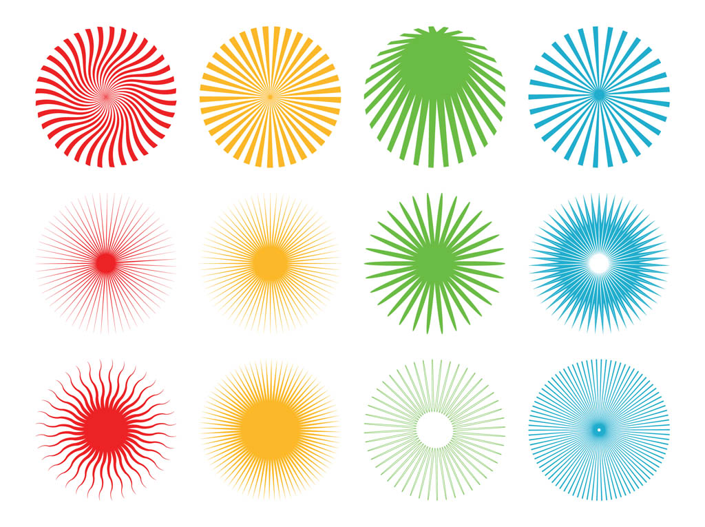 Starburst Patterns Pack Vector Art Graphics 1024x765 Starburst Patterns Pack Vector Art Graphics