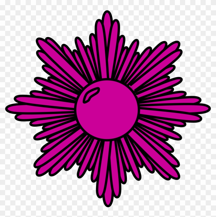 840x845 Purple Starburst