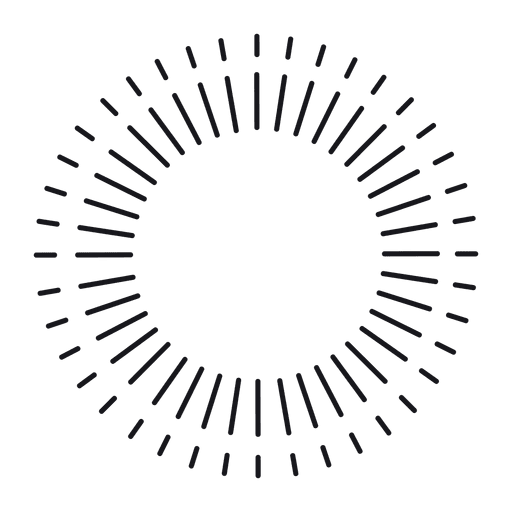 512x512 Abstract Round Thin Lined Starburst Frame