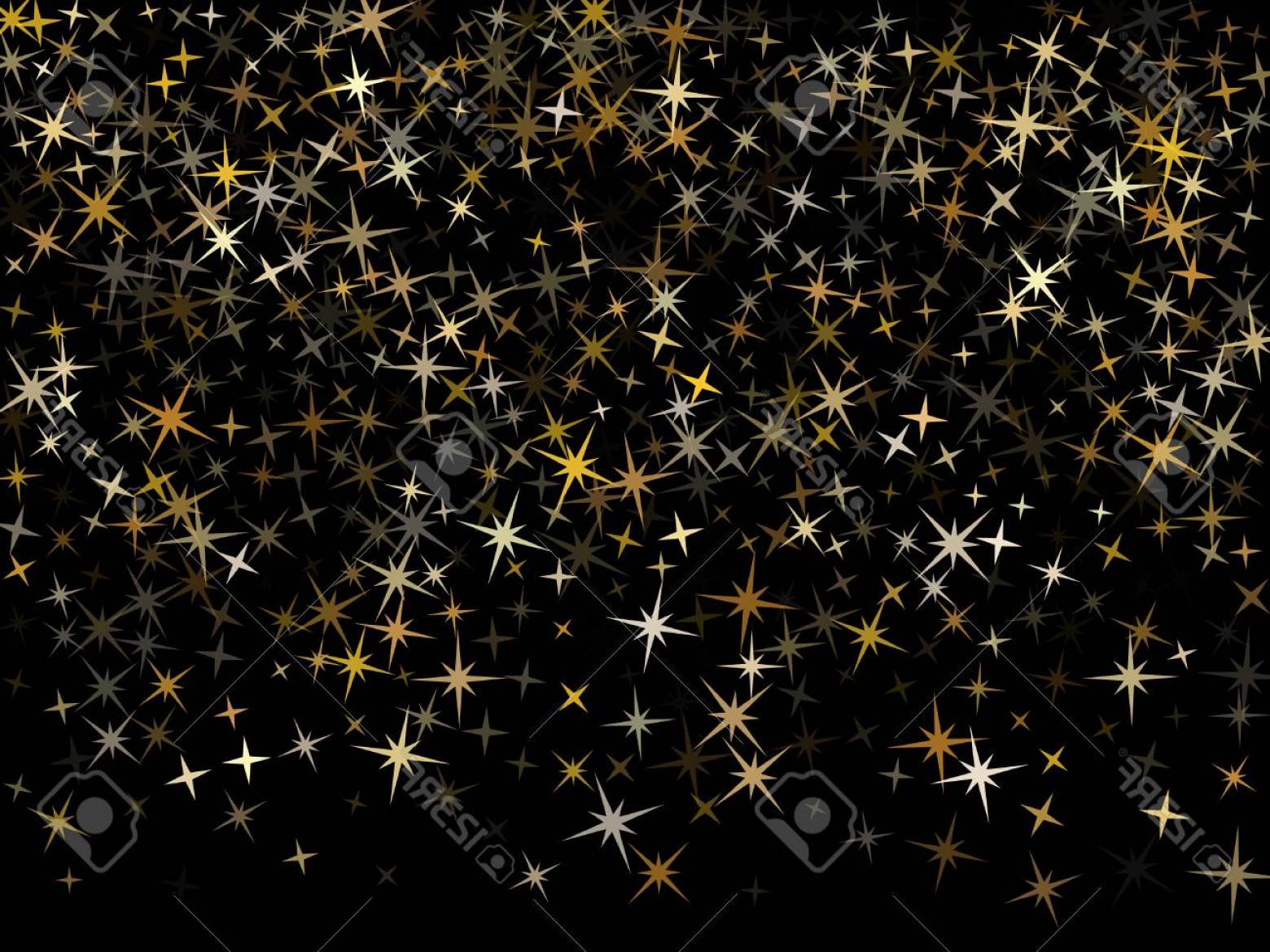 1560x1170 Photostock Vector Trendy Gold Star Dust Sparkle Vector Background
