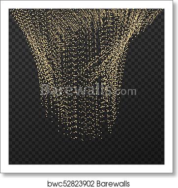 362x382 Gold Glitter Wave With Sparkles Magic Fairy Dust Stardust Vector