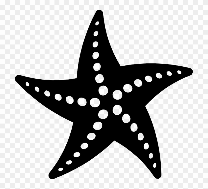 840x765 Png Starfish Black And White