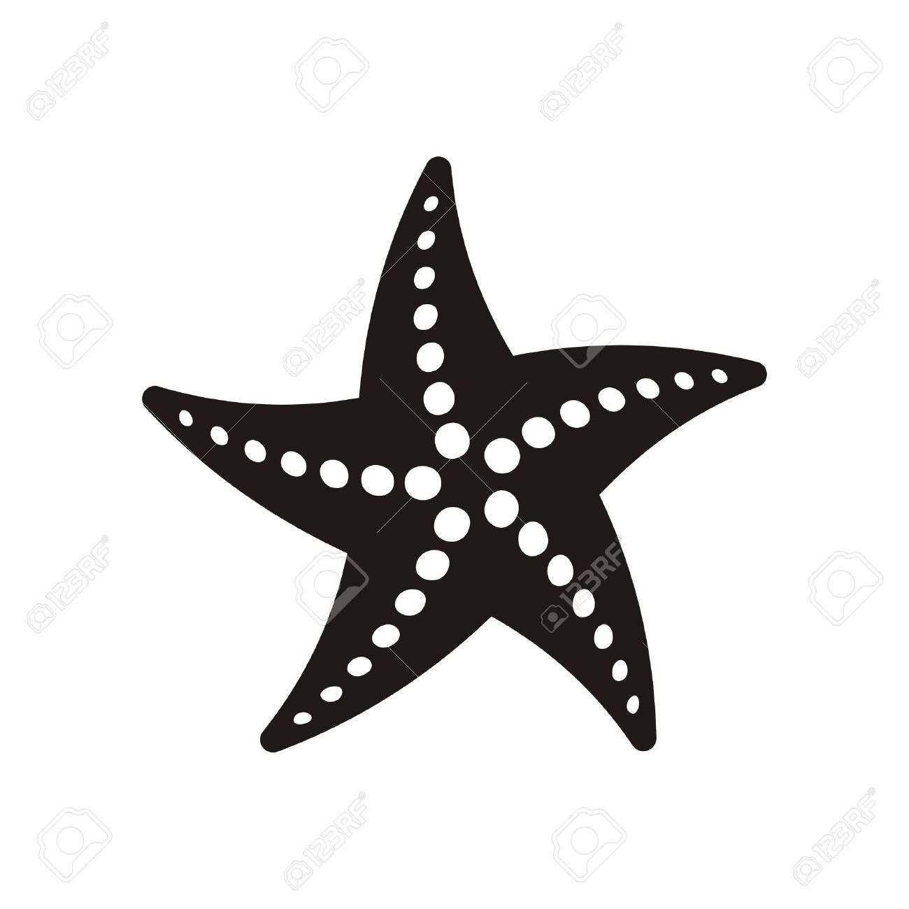1300x1300 Stock Vector Embroidery Starfish Drawing, Starfish, Starfish